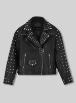 Studded Moto Leather Jacket