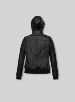 Symphony Detachable Hood- Leather Jacket