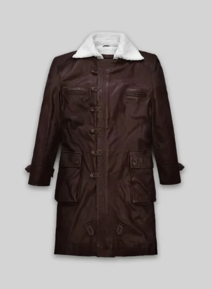 Thick Goat Brown Washed & Wax Tom Hardy Trench Coat