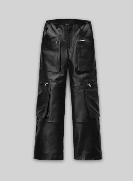 Urban Explorer Leather Cargo Pants